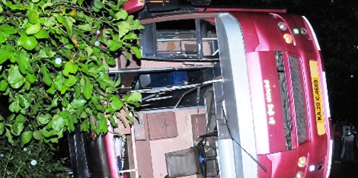 bus accident at bantwal